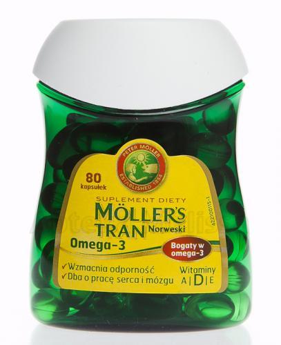 MOLLER'S - Tran norweski Omega-3 - 80kaps - Apteka internetowa Melissa