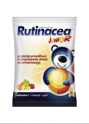 RUTINACEA JUNIOR Żelki - 30 szt. Data ważności 03.09.2016 - Apteka internetowa Melissa