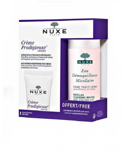 NUXE PRODIGIEUSE ENRICHIE Krem - 40 ml + NUXE PŁATKI RÓŻY Woda micelarna - 100ml Data ważności: 31.08.2017 - Apteka internetowa Melissa