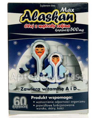 ALASKAN MAX Olej z wątroby rekina - 60 kaps. - Apteka internetowa Melissa