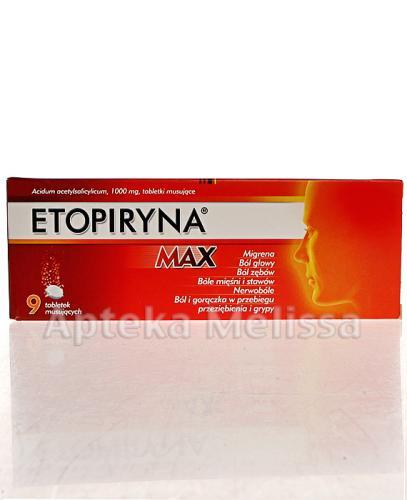 ETOPIRYNA MAX - 9 tabl. - Apteka internetowa Melissa