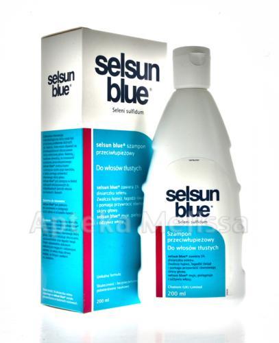 SELSUN BLUE Szampon Przeciwłupieżowy do włosów tłustych - 200 ml - Apteka internetowa Melissa