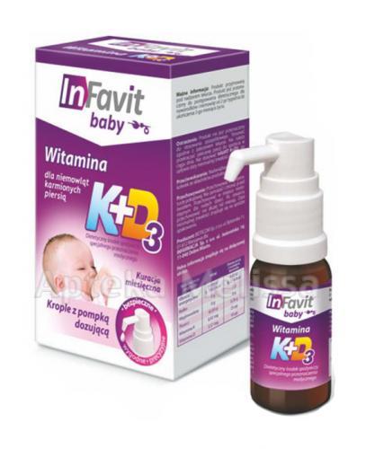  INFAVIT BABY Witamina K+D3 dla niemowląt karmionych piersią - 9 ml - Apteka internetowa Melissa  