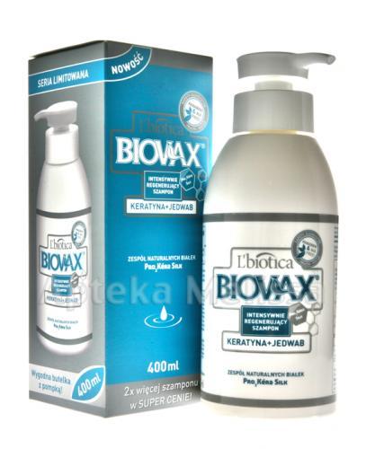 BIOVAX KERATYNA + JEDWAB Intensywnie regenerujący szampon - 400 ml - Apteka internetowa Melissa