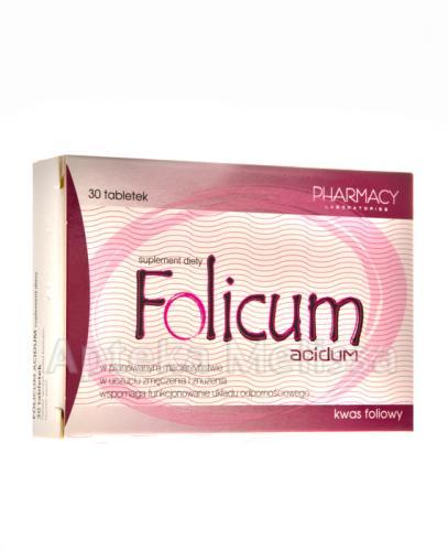FOLICUM ACIDUM Kwas foliowy - 30 tabl. - Apteka internetowa Melissa