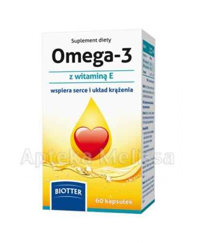  Omega 3 500 mg + witamina E BIOTTER - 60 kaps. - Apteka internetowa Melissa  