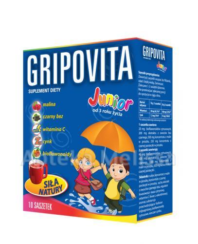 GRIPOVITA JUNIOR - 10 sasz. - odporność - cena, opinie, wskazania - Apteka internetowa Melissa