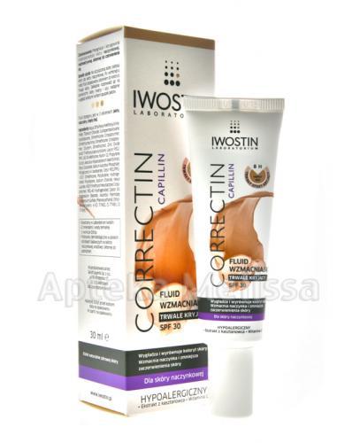 IWOSTIN CORRECTIN CAPILLIN Fluid wzmacniający trwale kryjący odcień ciepły beż - 30 ml - Apteka internetowa Melissa