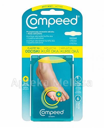 COMPEED Plastry na odciski + kwas salicylowy średnie - 6 szt. - Apteka internetowa Melissa