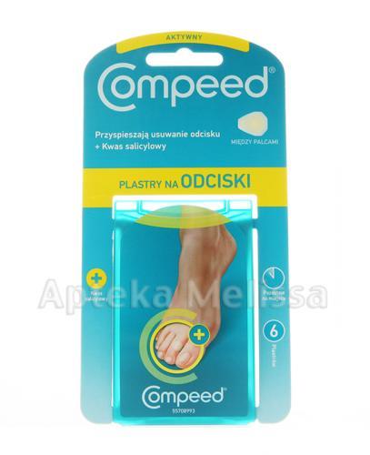  COMPEED Plastry na odciski + kwas salicylowy między palcami - 6 szt. - Apteka internetowa Melissa  