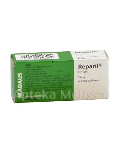 REPARIL Tabletki dojelitowe 20 mg - 40 tabl.