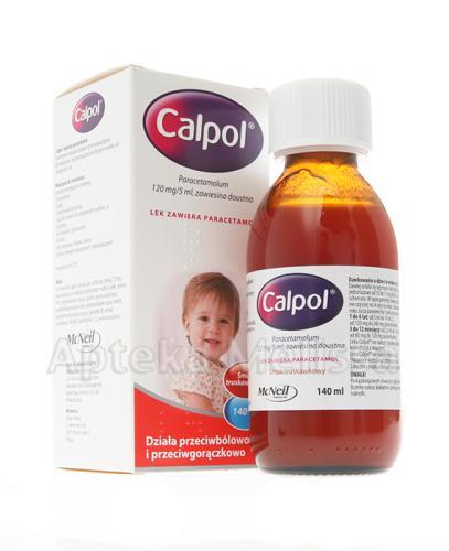 CALPOL Zawiesina doustna o smaku truskawkowym - 140 ml - Apteka internetowa Melissa