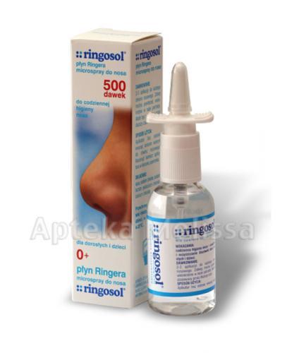 
                                                                          RINGOSOL Fizjologiczny roztwór soli w sprayu do nosa - 50 ml - cena, opinie, składniki - Drogeria Melissa                                              