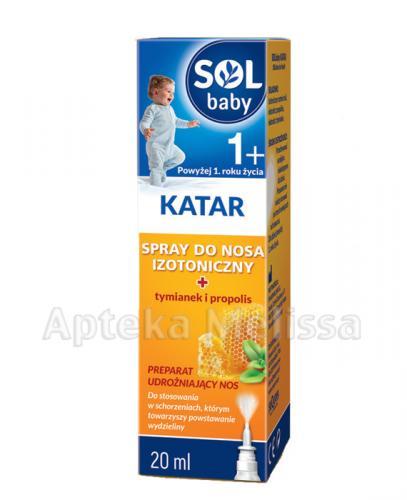  SOLBABY KATAR 1+ Spray do nosa izotoniczny - 20 ml - Apteka internetowa Melissa  