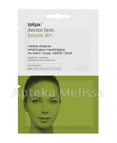 TOŁPA DERMO FACE FUTURIS 30+ Maska-ekspres witalizująco-nawilżająca na twarz, szyję, dekolt i biust - 12 ml - Apteka internetowa Melissa