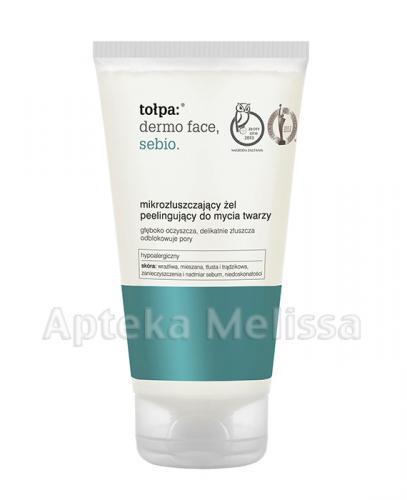 TOŁPA DERMO FACE SEBIO Mikrozłuszczający żel peelingujący do mycia twarzy - 150 ml - cena, opinie, właściwości - Apteka internetowa Melissa