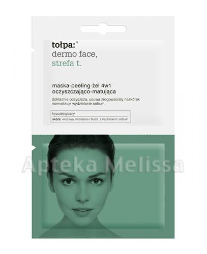 TOŁPA DERMO FACE STREFA T Maska-peeling-żel 4w1 oczyszczająco-matująca - 12 ml - Apteka internetowa Melissa