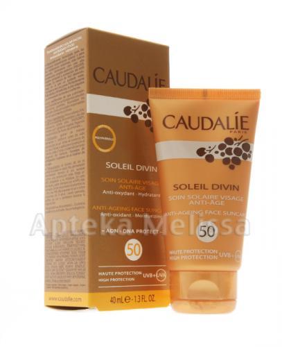 CAUDALIE SOLEIL DIVIN Krem przeciwzmarszczkowy z wysoką ochroną przeciwsłoneczną SPF50 - 40 ml 059 - Apteka internetowa Melissa