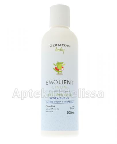 DERMEDIC BABY EMOLIENT LINUM Emulsja do kąpieli - 200 ml - Apteka internetowa Melissa