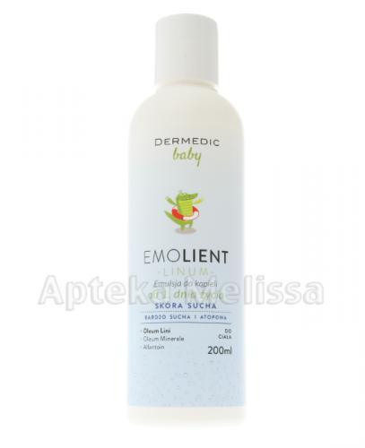  DERMEDIC BABY EMOLIENT LINUM Emulsja do kąpieli - 200 ml - Apteka internetowa Melissa  