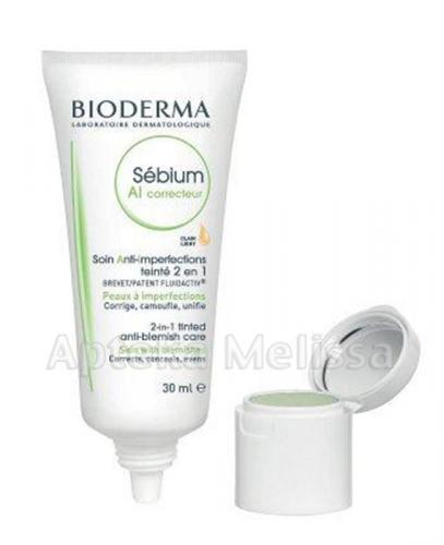 BIODERMA SEBIUM AI CORRECTEUR Punktowy korektor z kremem tonującym do skóry tłustej i mieszanej 2w1 - Apteka internetowa Melissa
