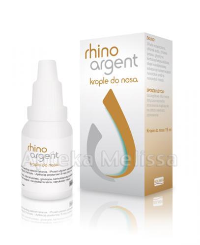 RHINOARGENT Krople do nosa - 15 ml - cena, opinie, właściwości