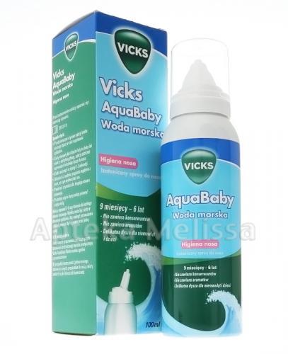 VICKS AQUABABY Woda morska - 100 ml - Apteka internetowa Melissa