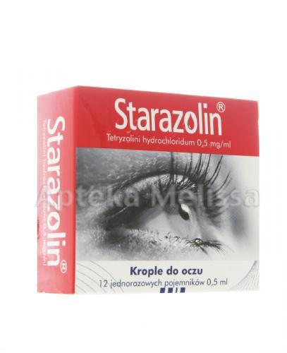 STARAZOLIN Krople do oczu w jednorazowych pojemnikach - 12 x 0,5 ml - Apteka internetowa Melissa