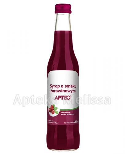 APTEO Syrop o smaku żurawinowym - 430 ml - Apteka internetowa Melissa
