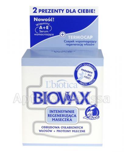 BIOVAX LATTE ODBUDOWA OSŁABIONYCH WŁOSÓW + PROTEINY MLECZNE Intensywnie regenerująca maseczka - 500 - Apteka internetowa Melissa