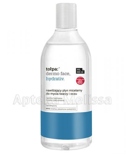 TOŁPA DERMO FACE HYDRATIV Nawilżający płyn micelarny do mycia twarzy i oczu - 400 ml