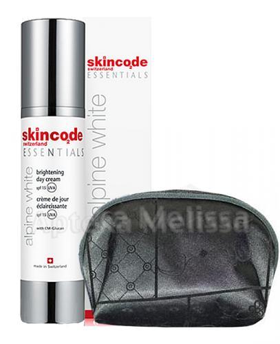  SKINCODE ESSENTIALS Krem rozjaśniający z ochroną przeciw UV SPF12 - 50 ml + Kosmetyczka - Apteka internetowa Melissa  