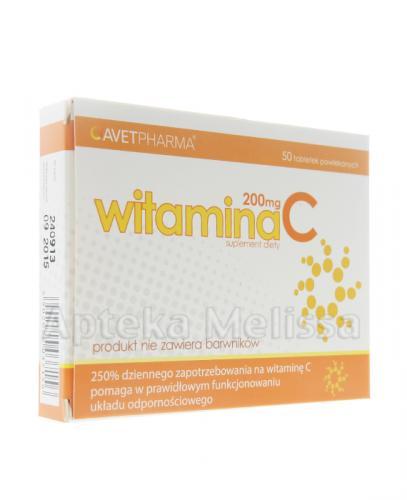WITAMINA C 200 mg - 50 tabl. - Drogeria Melissa