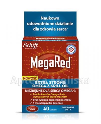 MEGARED EXTRASTRONG OMEGA 3 KRILL OIL - 40 kaps. - Apteka internetowa Melissa