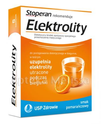 ELEKTROLITY Smak pomarańczowy - 5 sasz. (Stoperan rekomenduje) - Apteka internetowa Melissa