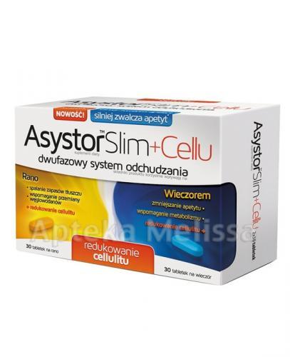 ASYSTOR SLIM + CELLU Dwufazowy system odchudzania - 30 tabl. + 30 tabl. - Apteka internetowa Melissa