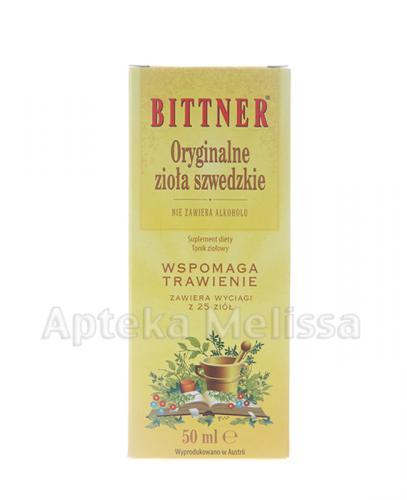 BITTNER Oryginalne zioła szwedzkie - 50 ml - Apteka internetowa Melissa