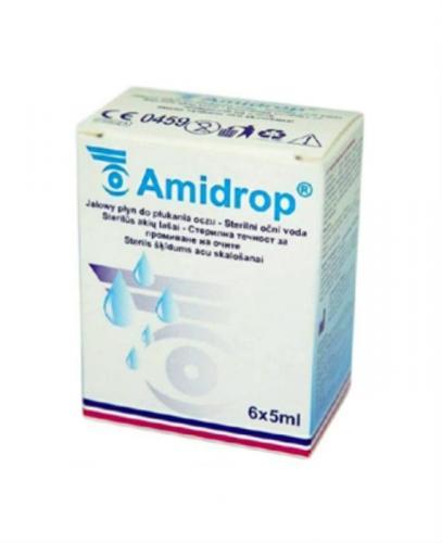 AMIDROP Płyn do przemywania oczu - 6 x 5 ml - Apteka internetowa Melissa
