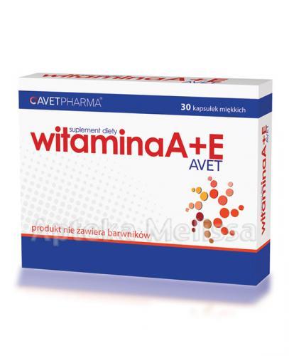 AVET WITAMINA A+E - 30 kaps. - Apteka internetowa Melissa