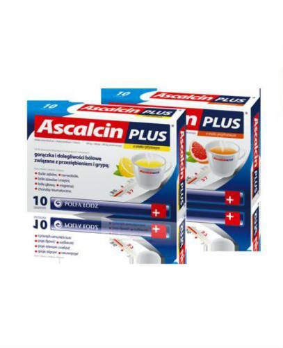 ASCALCIN PLUS Cytrynowy - 10 sasz. - Apteka internetowa Melissa