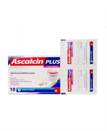  ASCALCIN PLUS Malinowy - 10 sasz. - Apteka internetowa Melissa  