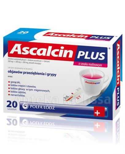 ASCALCIN PLUS Malinowy - 20 sasz. - Apteka internetowa Melissa