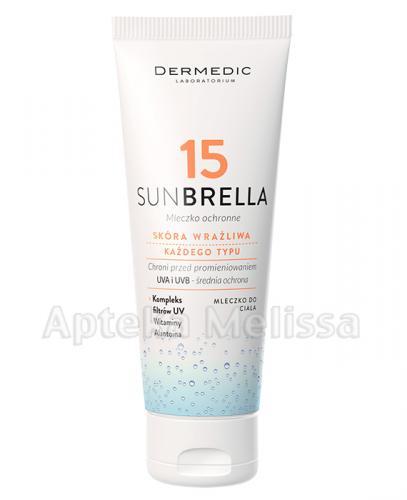DERMEDIC SUNBRELLA SPF15 Mleczko ochronne - 200 g - Apteka internetowa Melissa