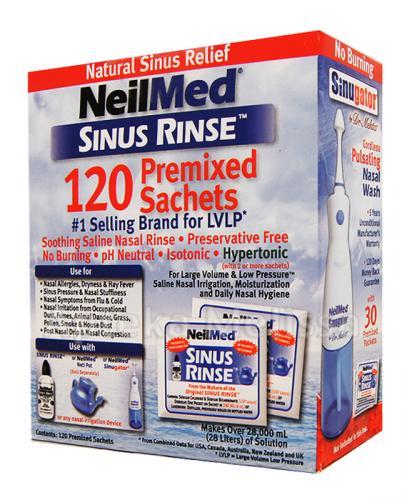SINUS RINSE Zestaw uzupełniający dla dorosłych - 120 sasz. - Drogeria Melissa
