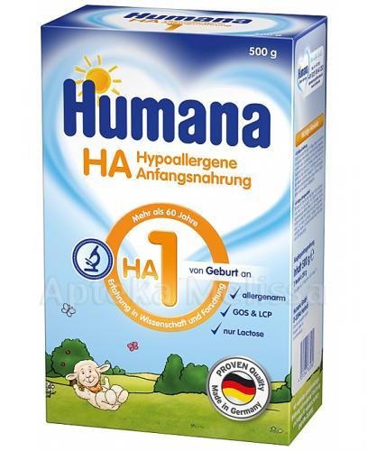 
                                                                          HUMANA HA 1 Mleko modyfikowane w proszku - 500 g - Drogeria Melissa                                              