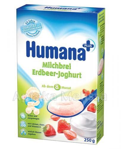 HUMANA Kaszka mleczna z jogurtem i truskawkami - 250 g - Apteka internetowa Melissa