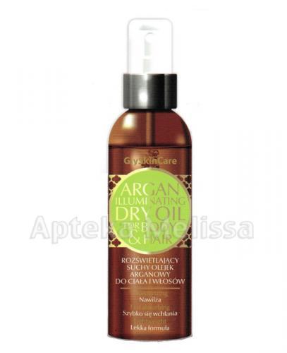  GLYSKINCARE Rozświetlający suchy olejek arganowy do ciała i włosów - 125 ml - Apteka internetowa Melissa  