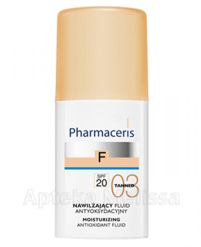  PHARMACERIS F Nawilżający fluid antyoksydacyjny z sylimaryną SPF20 03 tanned -  30 ml - Apteka internetowa Melissa  