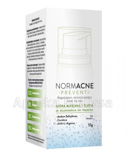 DERMEDIC NORMACNE PREVENTI Krem regulująco-oczyszczający na noc - 55 g - Apteka internetowa Melissa