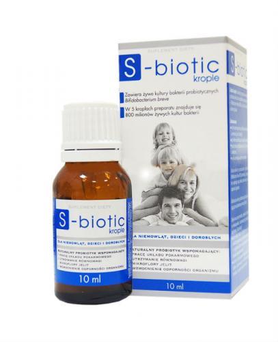 S-BIOTIC Krople dla niemowląt, 10 ml, cena, opinie, stosowanie - Drogeria Melissa